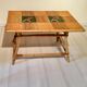 Vallauris rattan coffee table 50/60s