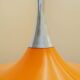 Danish pendant lamp 1960s with orange metal shade
