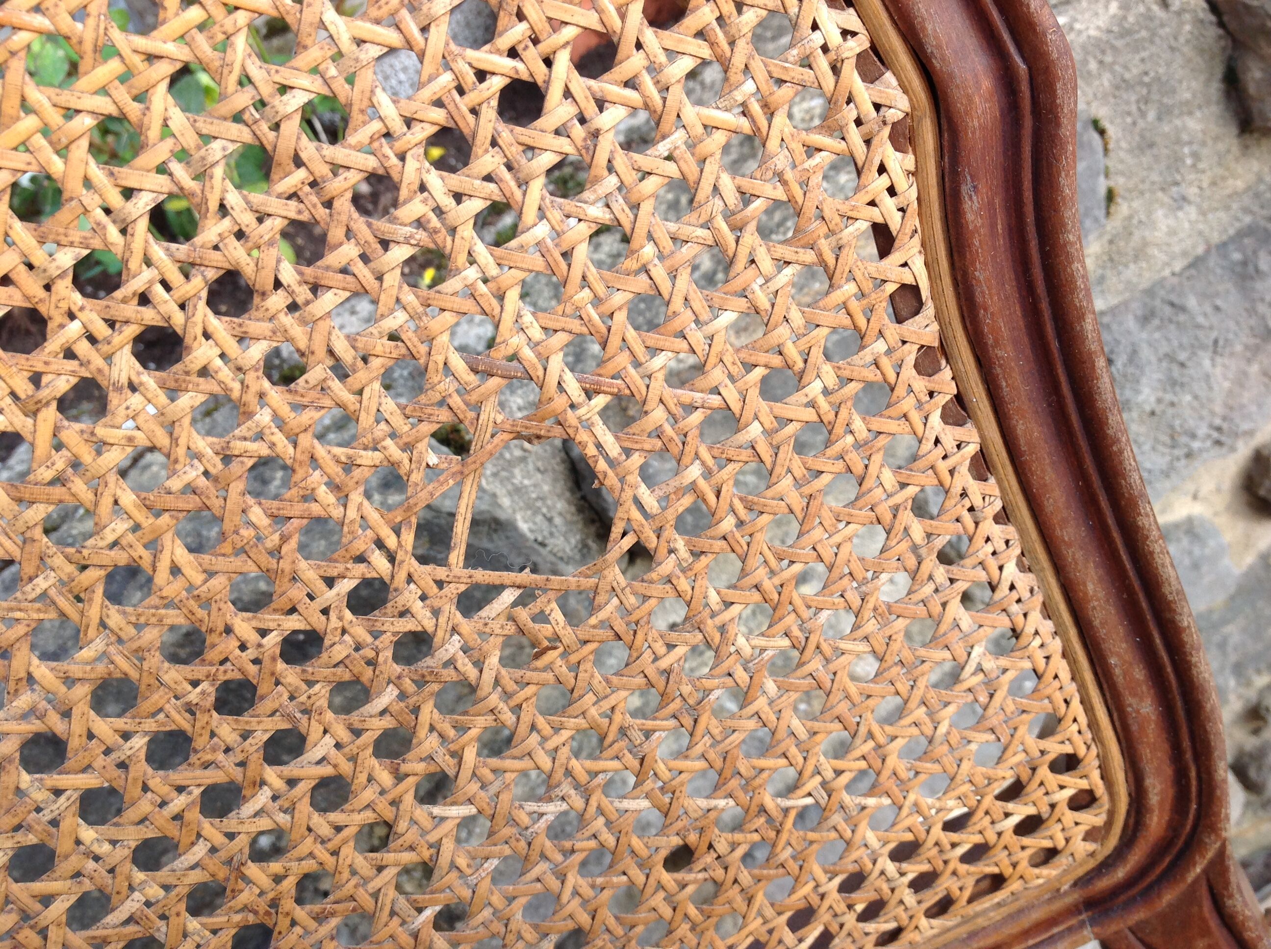 Louis XV style canned chair