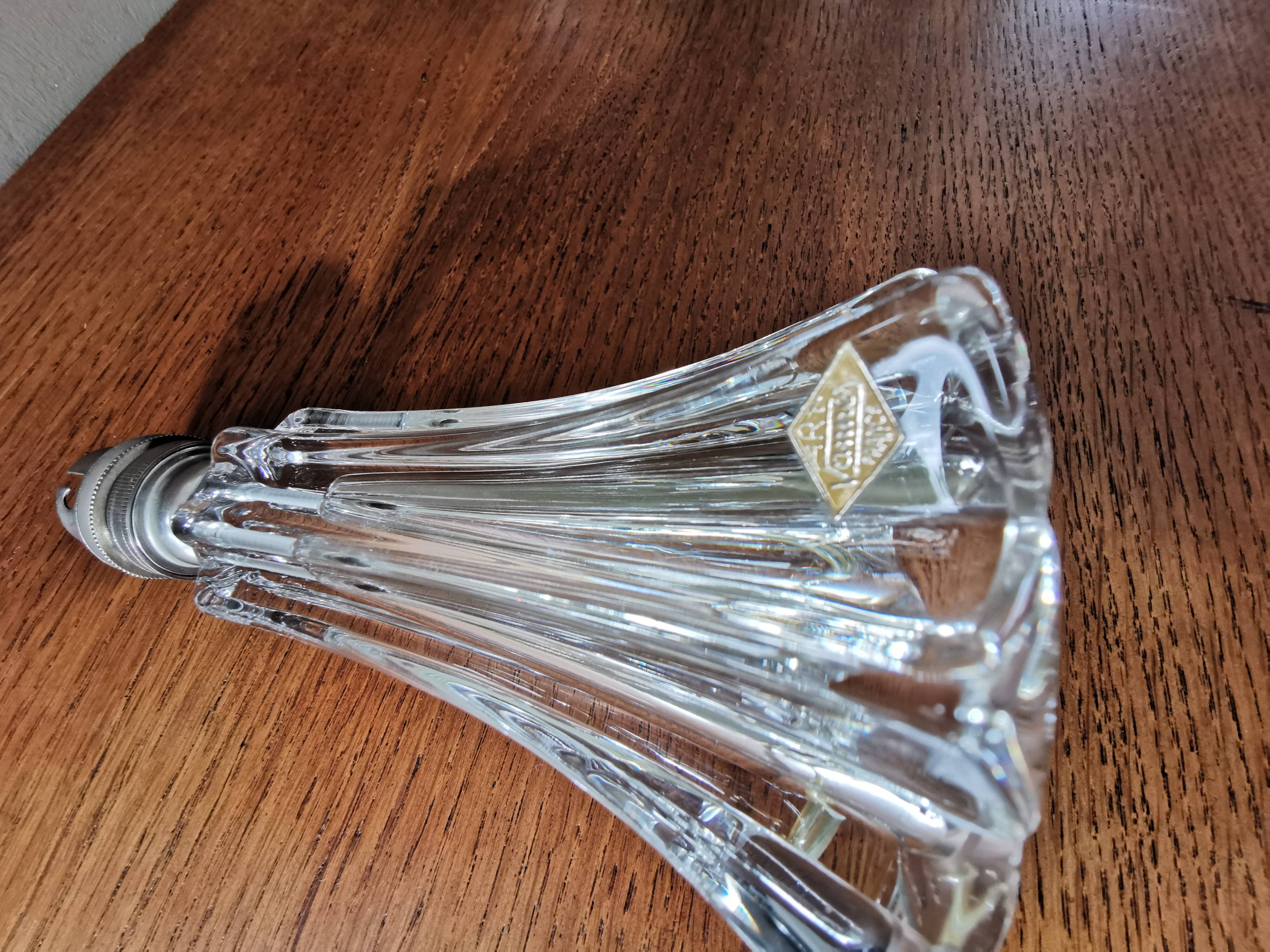 Vintage crystal lamp from vannes