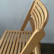 Chaise pliante vintage en hêtre 