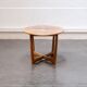 Oval teak coffee table