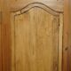 Vintage hand-carved wardrobe in Art Nouveau style.