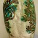 Vase zoomorphisme ceramic decoration d'oiseau signed guy Accolay