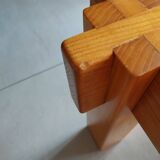 Solid elm coffee table from the 1960s
