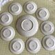 9 dessert plates and 1 barbotine dish from Sarreguemines