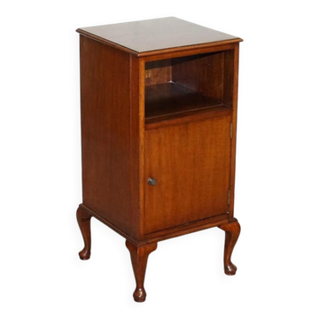Table de Chevet Art Déco en Bois Dur, 1920s