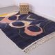 Vintage Abstract Beni Merirt Rug 180 x 225 cm, Beni Ourain Rug, Boho Rug