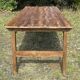 Early 20th century farmhouse table in fir and chestnut