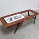 Decorative coffee table with bar by Alfred Hendrickx for Belform, 1950s