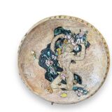 Helen Mai Important Dish In Terracotta And Glazed Porcelain Female Nude