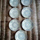 7 small deep plates Salins France