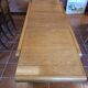 Table extensible en orme de la maison Regain des années 70
