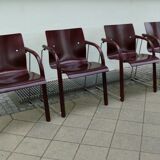 Set of 4 Thonet S 320 stackable chairs, 1980s
