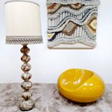 Vintage ceramic bubble floor lamp ''Earth tones''