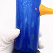 Vase Sculpture Otmar Alt Rosenthal Studio Line Glass Cobalt Signed 16cm