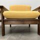Vintage brutalist lounge chair set, 1960s