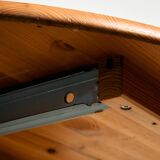 Pine dining set by Rainer Daumiller, Set of 7