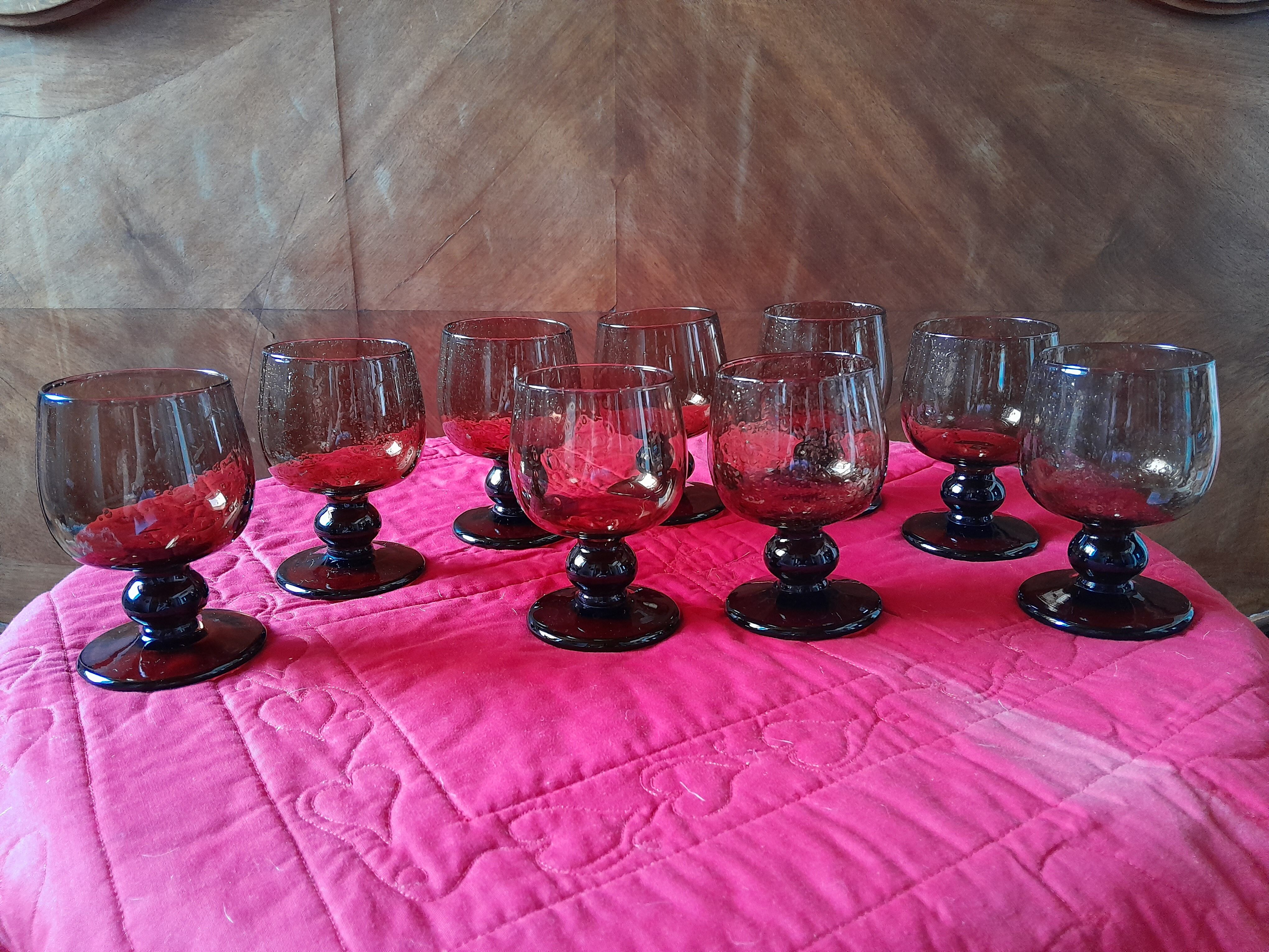 Blown bubble glasses Glassware Biot