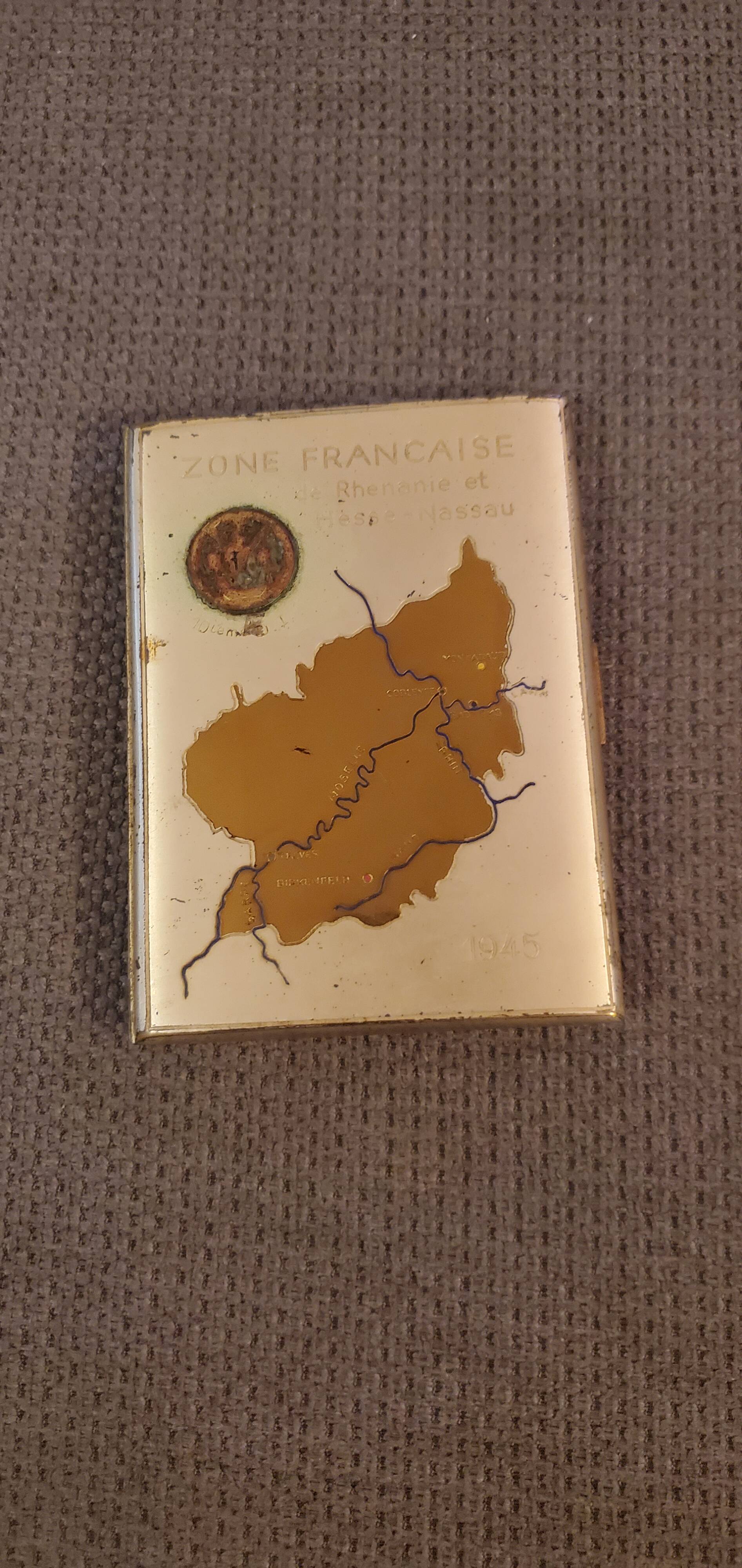 Cigarette case French zone 1945