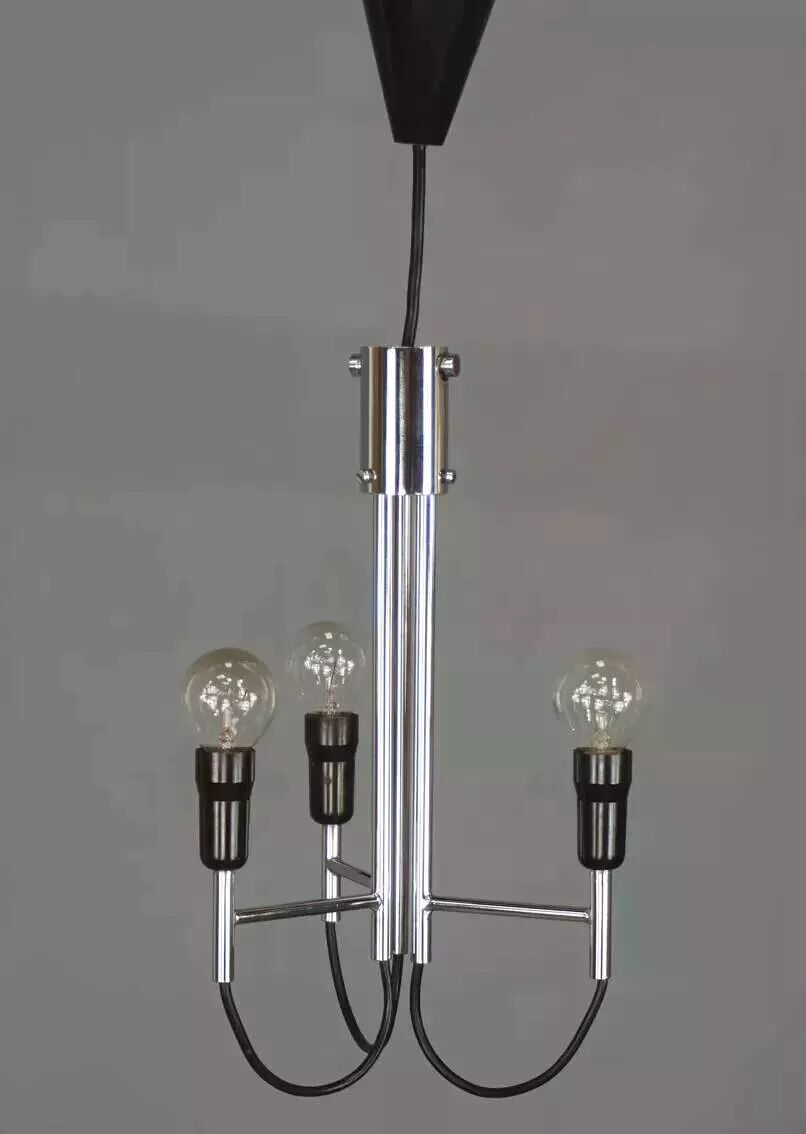 Chrome pendant light, Italian design, 1960s