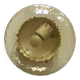 Vintage round wall lamp in golden yellow glass, 23 cm ceiling light.