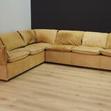 Canapé d’angle cuir 60 70 vintage