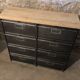 Ronéo furniture with industrial metal wood valves