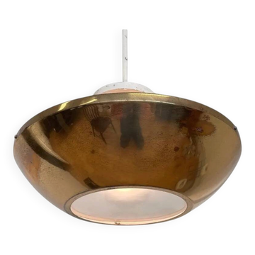 Petit pendentif en laiton en forme de soucoupe volante - années 1940 / Tchécoslovaquie