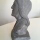 Sioux Indian chief's head black earthenware workshop proof 1920
