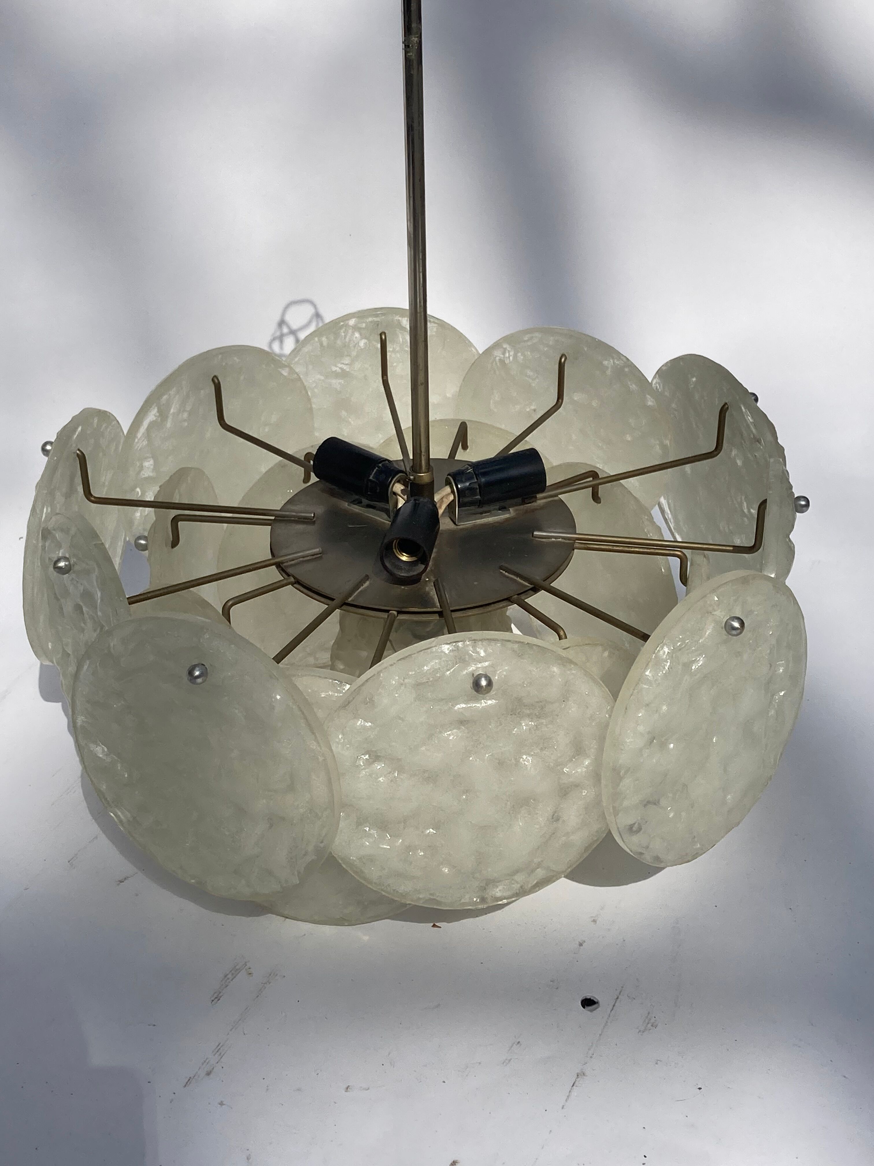 Kalmar Ice glass chandelier from Austria