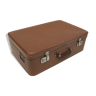 Ancienne valise bon voyage marron des années 50 vintage