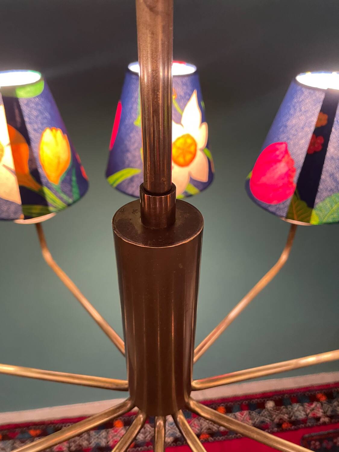A very rare mid-century chandelier designed by Danish architect T. H. Valentiner