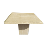 Square travertine coffee table