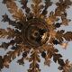 Large mid century gold plated chandelier by Hans Kögl, 1960s