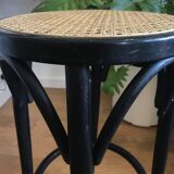 High wooden and canning stool