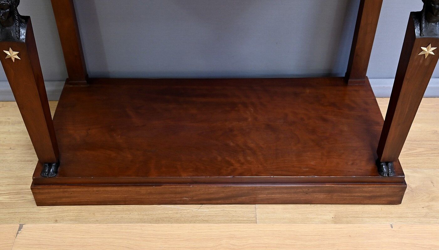 Return from Egypt mahogany console, Empire period – early 19th century