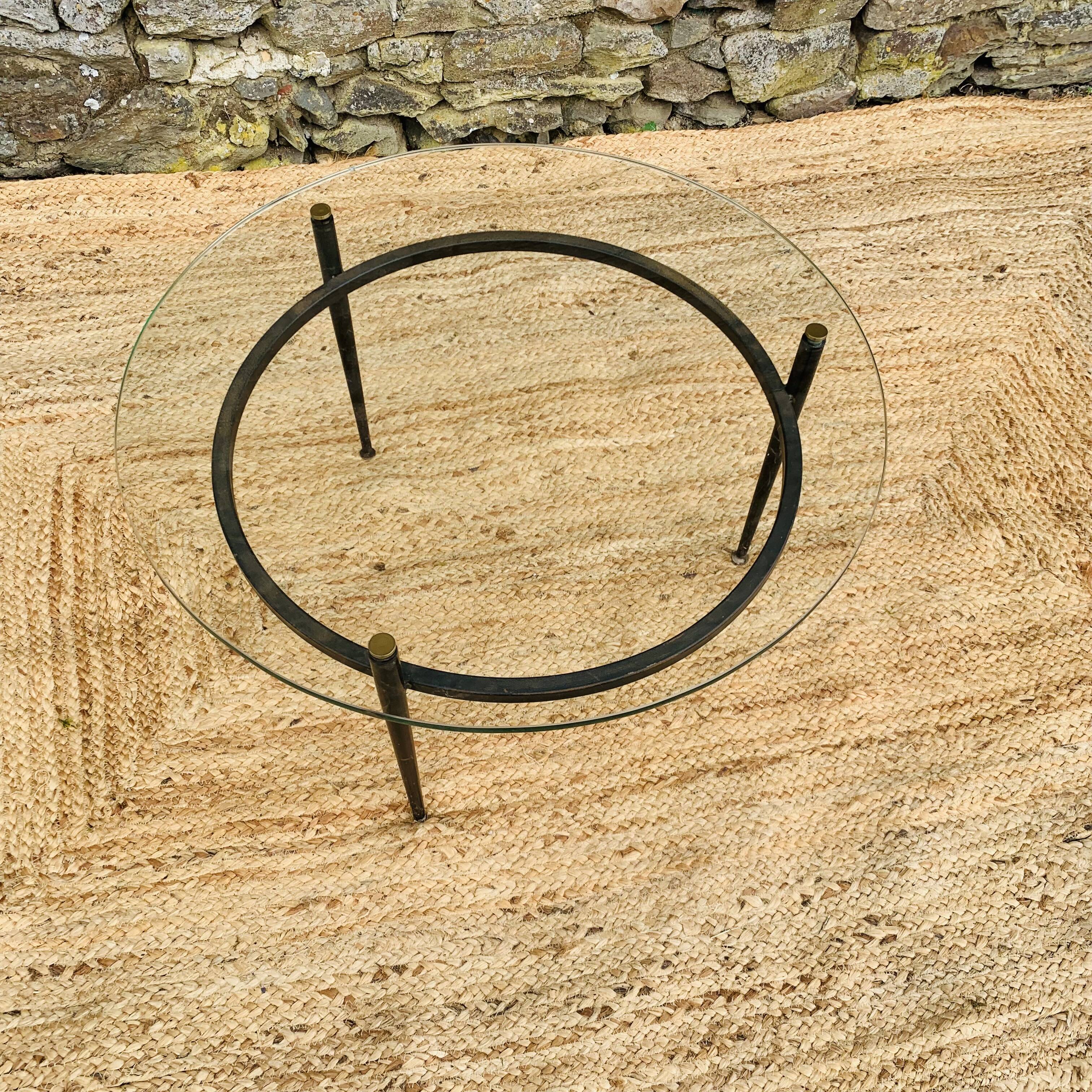 Vintage coffee table by Roger Le Bihan