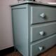 Commode vintage verte