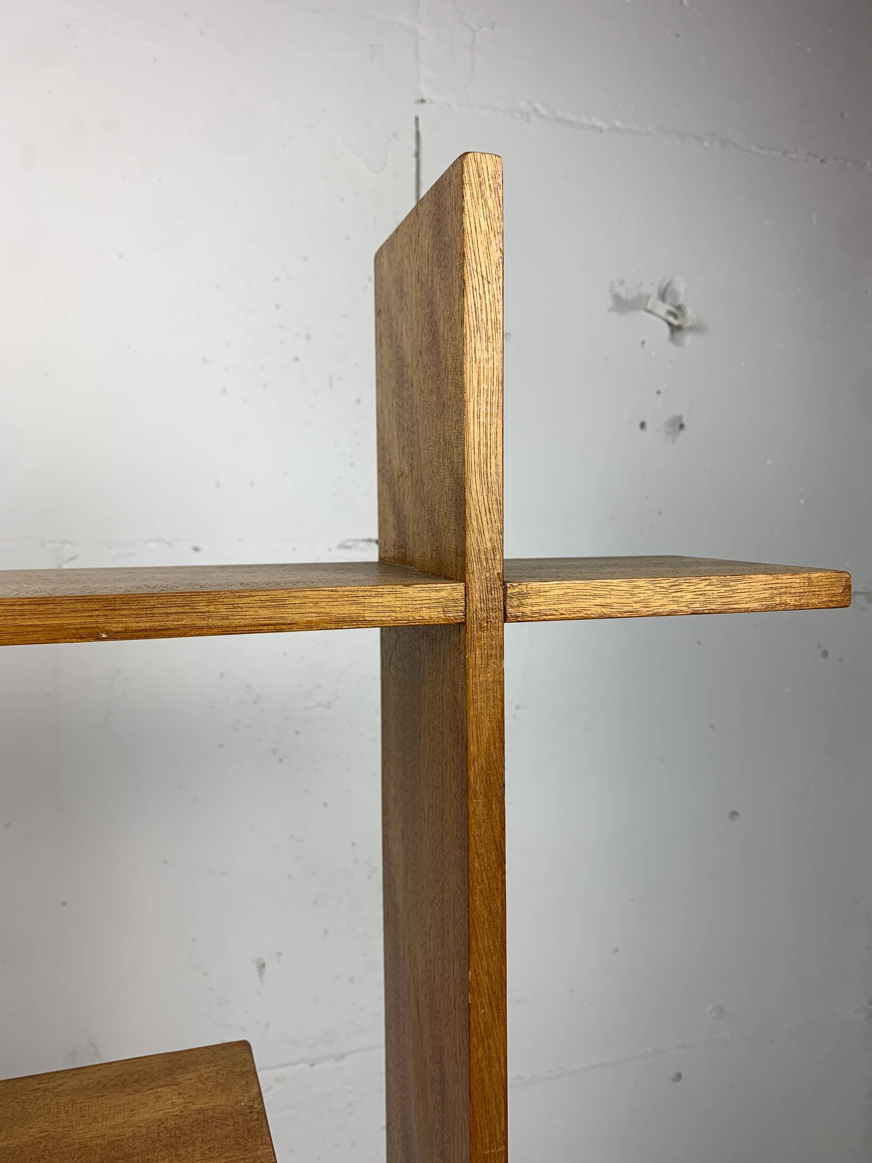 Midcentury Scandinavian teak wall shelf unit, 1960s-1970s