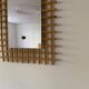 Vintage rectangle rattan bamboo mirror