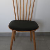 3 chairs Baumann V5 skaï black light beech