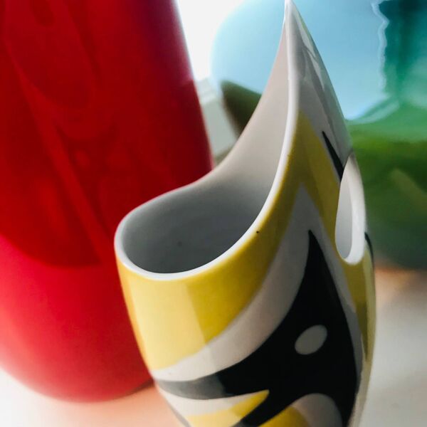 Vase Vintage • ''Wasp'' • János Török • Zsolnay • 1950