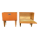 Pair of Scandinavian teak bedside tables from the 60s-70s.