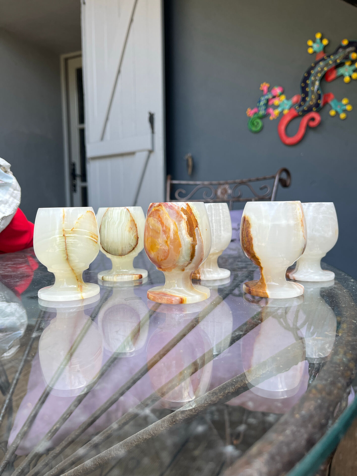 Onyx liqueur glasses