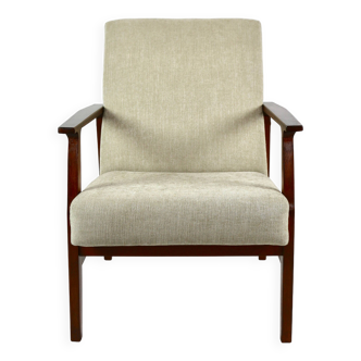 Vintage Beige Club Armchair, 1970s