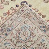 9x12 Faded Beige Large Area Vintage Persian Rug, 277x354 Cm