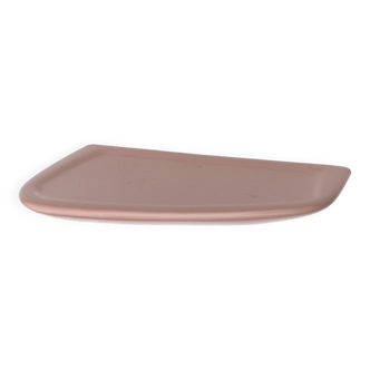 Pale pink porcelain wall shelf, 1960s