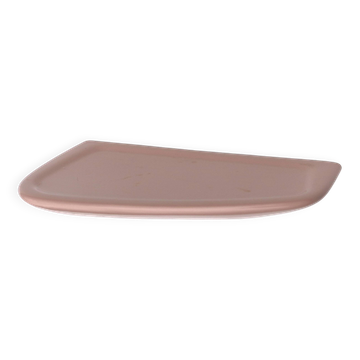 Pale pink porcelain wall shelf, 1960s