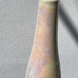 Iridescent white ceramic vase
